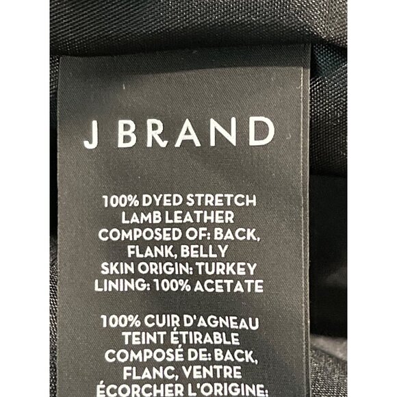 $1598 J Brand X Halpern Black Lamb Leather Trench Coat Balloon Sleeve Sz Small - Picture 7 of 7